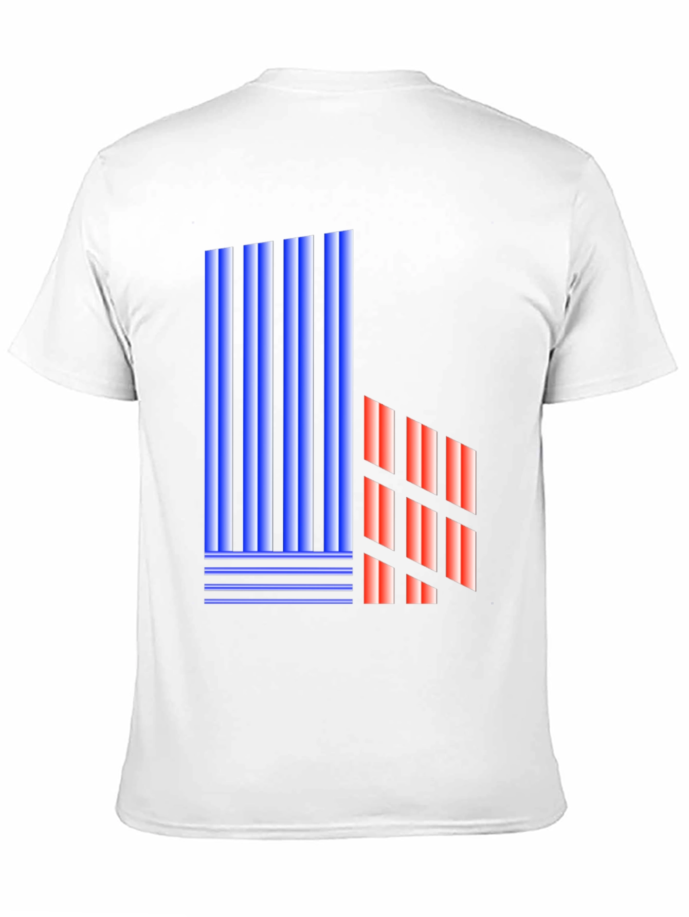 Abstract Geometric Graphic Print Black T-Shirt