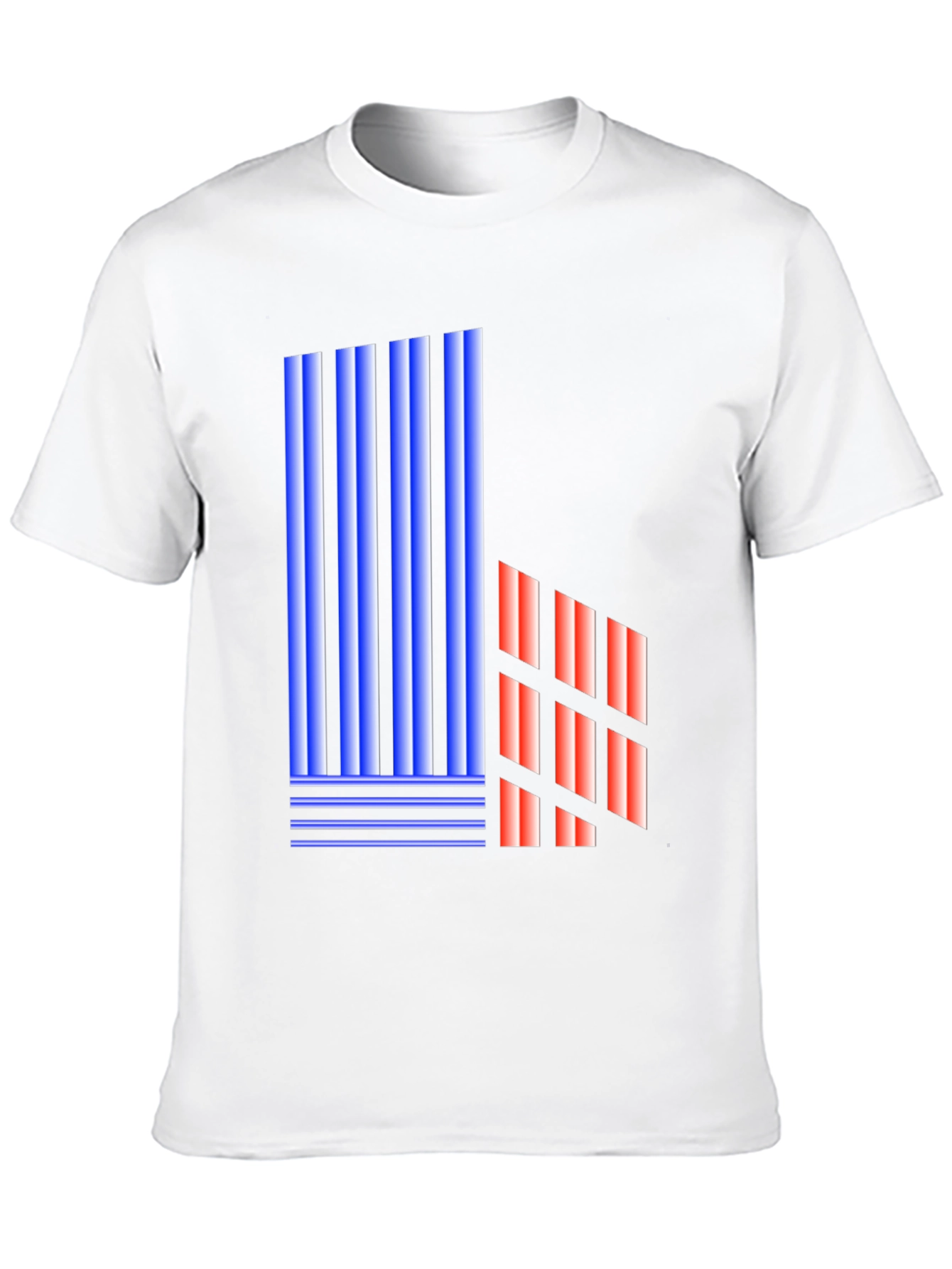 Abstract Geometric Graphic Print Black T-Shirt
