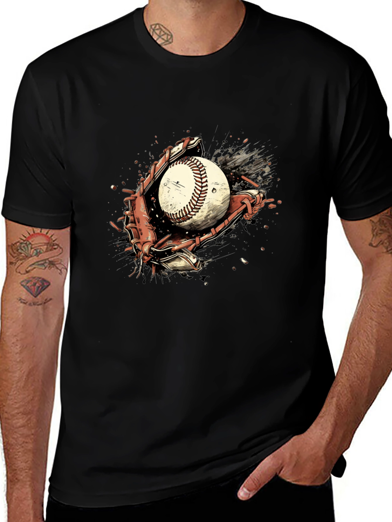 Baseball Glove Catch T-Shirt