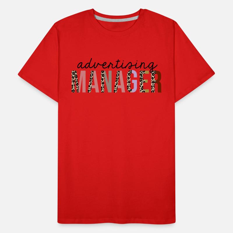 Advertising Manager Leopard Print Funny