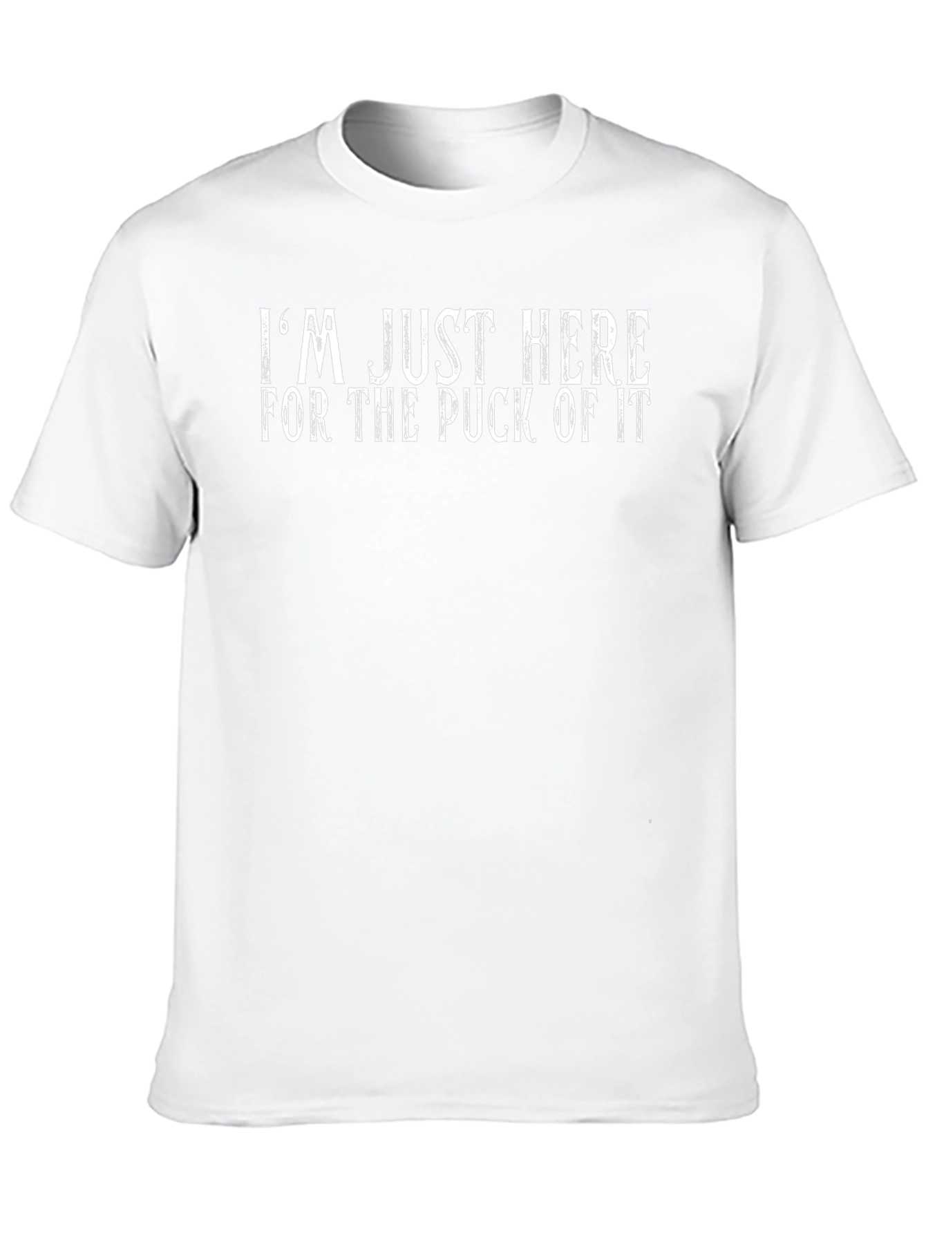 Puck Of It Mens Black T-Shirt Hockey Fan Tee