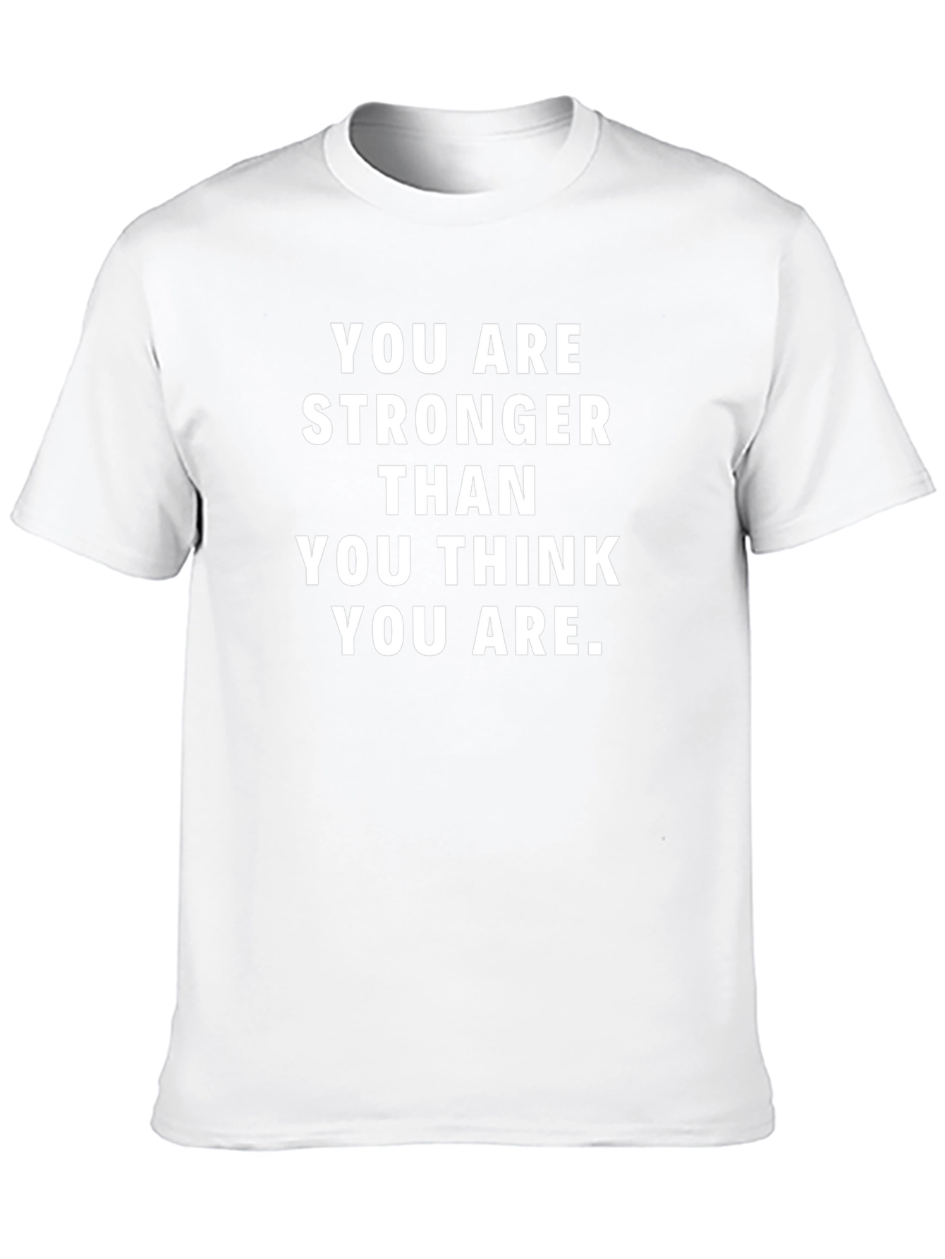 Motivational Stronger Than You Think Black T-Shirt