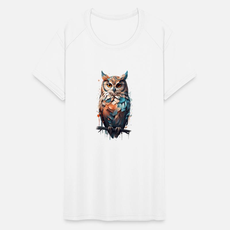 An Owl with a minimalist For print on demand