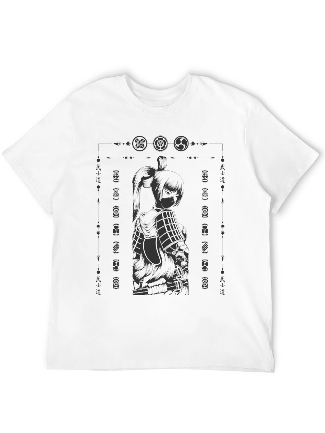 Samurai Graphic Black T-Shirt