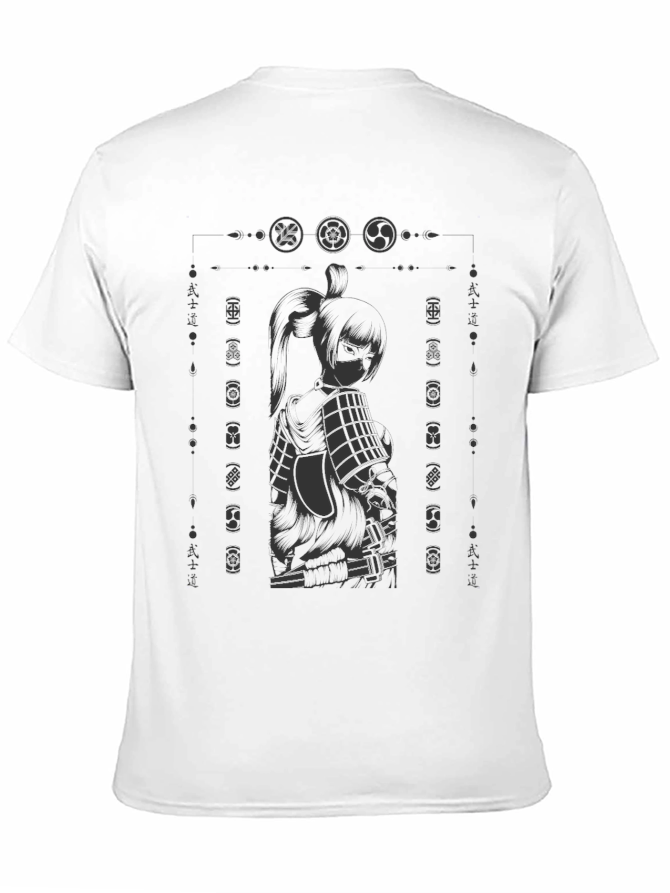 Samurai Graphic Black T-Shirt