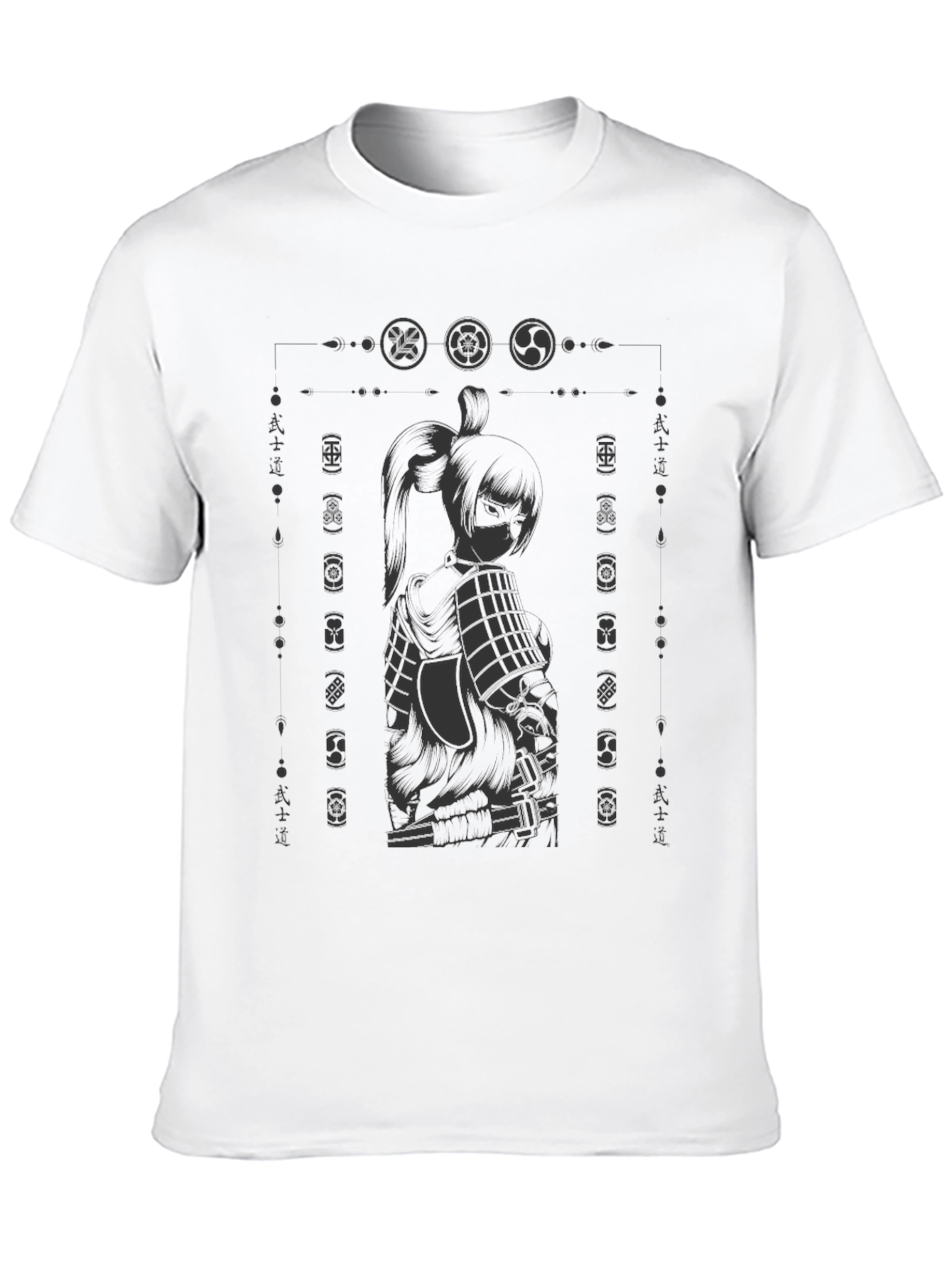 Samurai Graphic Black T-Shirt