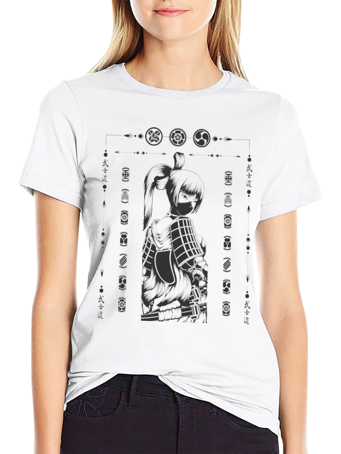 Samurai Graphic Black T-Shirt