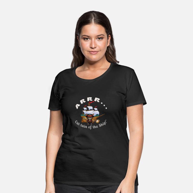 ARRR... Cat-tain of the Ship! - Pirate Cat T-Shirt