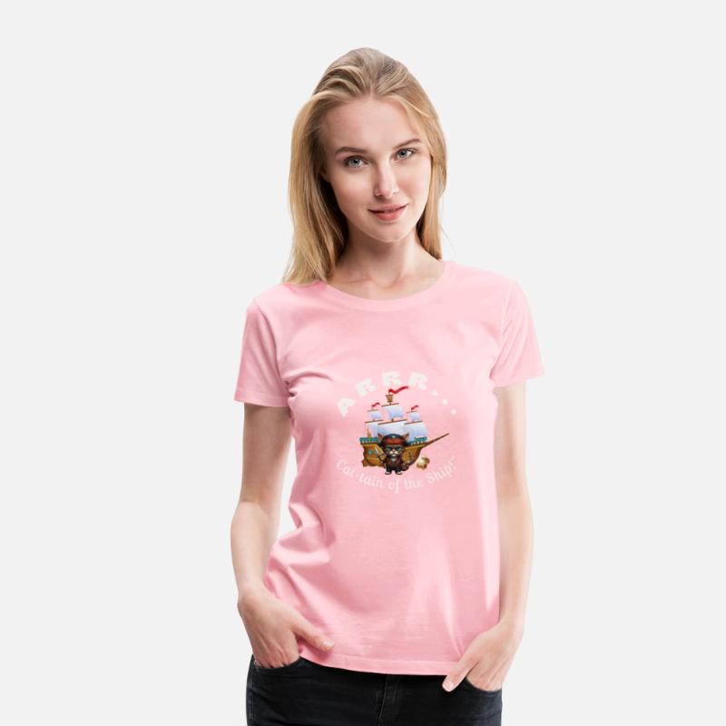 ARRR... Cat-tain of the Ship! - Pirate Cat T-Shirt