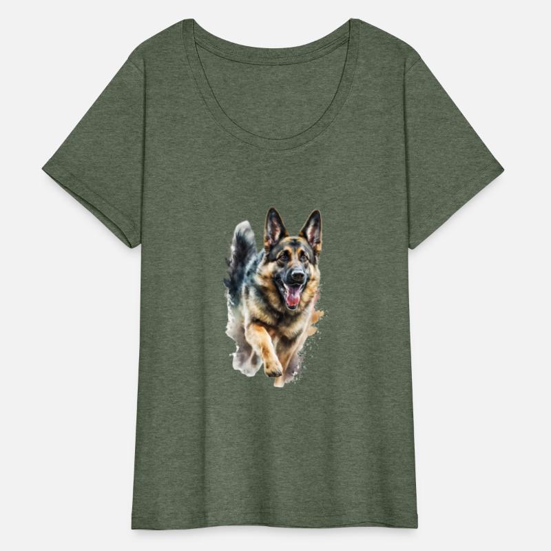 Art Paint Dog German Shepherd