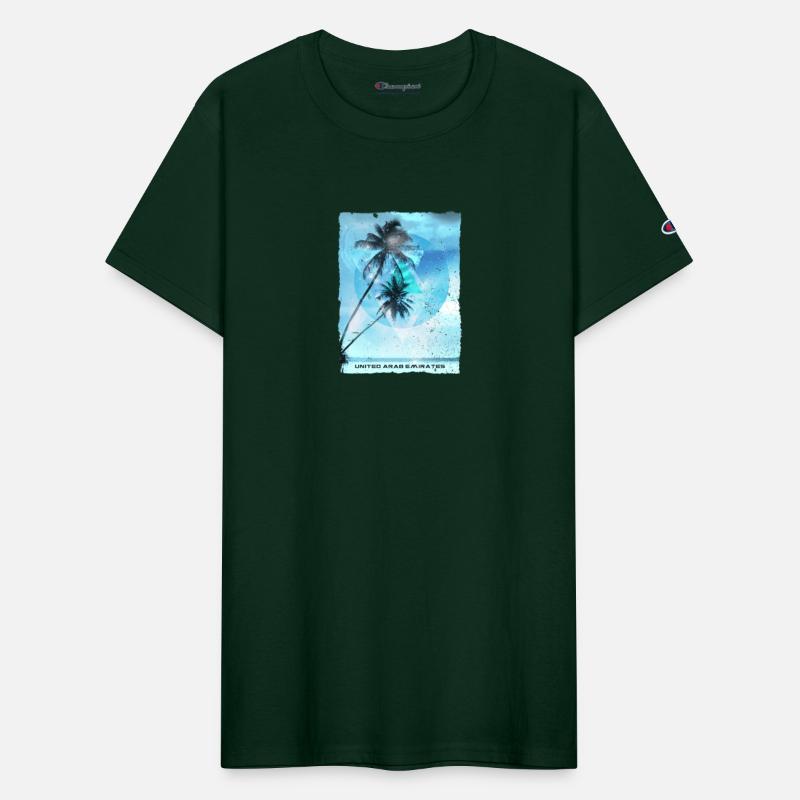 Artistic United Arab Emirates Palm Tree Vacation