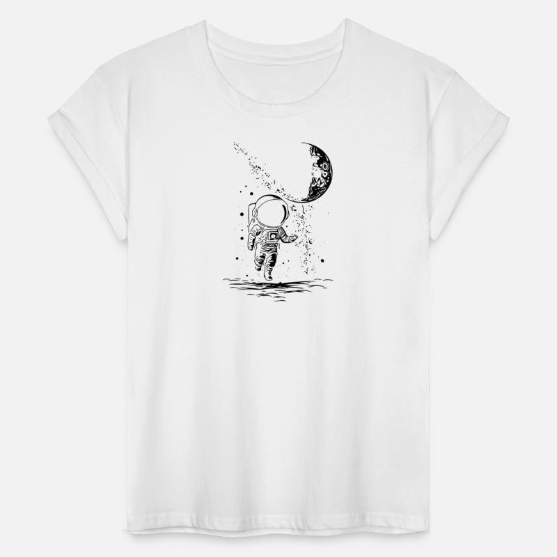 Astronaut In Infinity With Moon