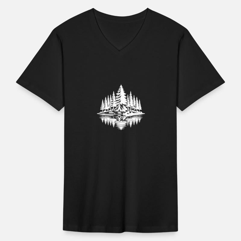 Atmospheric Wilderness Camping By The Lake