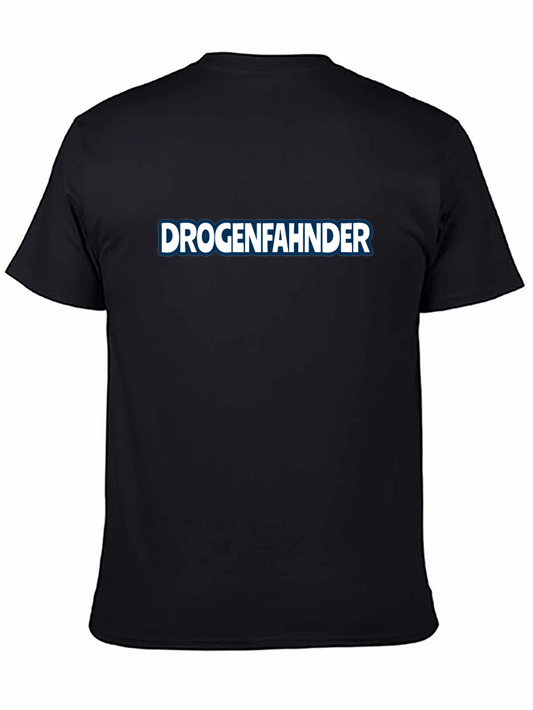 Drogenfahnder Graphic T-Shirt - Black Crew Neck