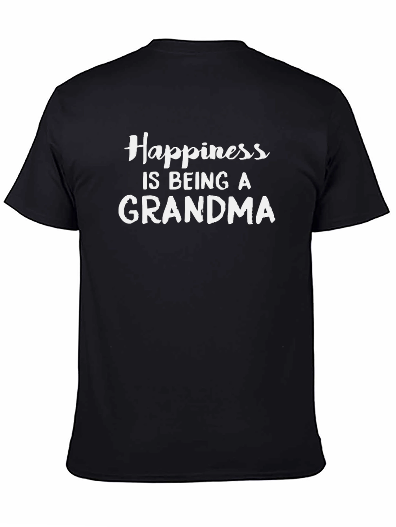 Happiness is Being a Grandma Black T-Shirt