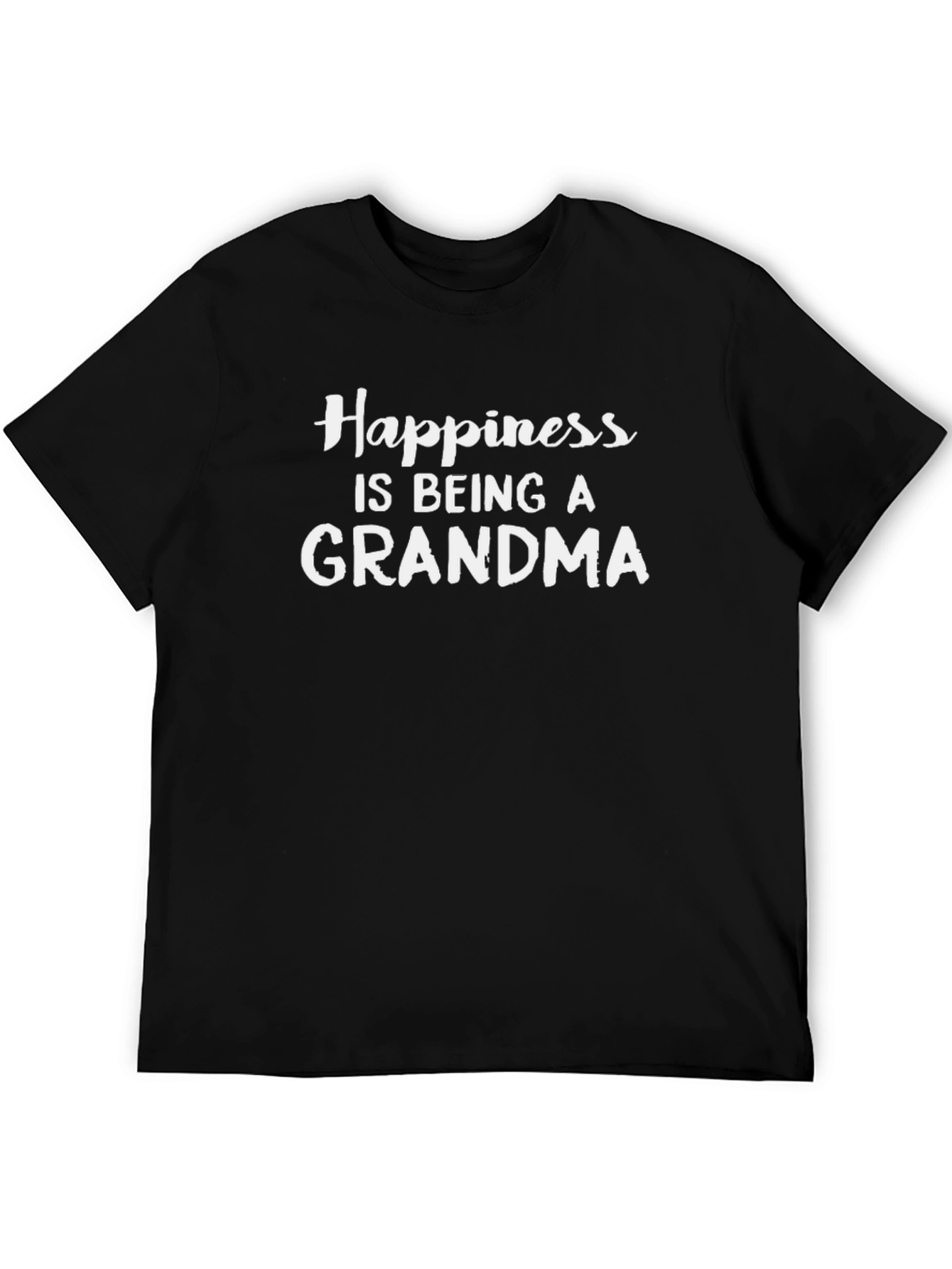 Happiness is Being a Grandma Black T-Shirt