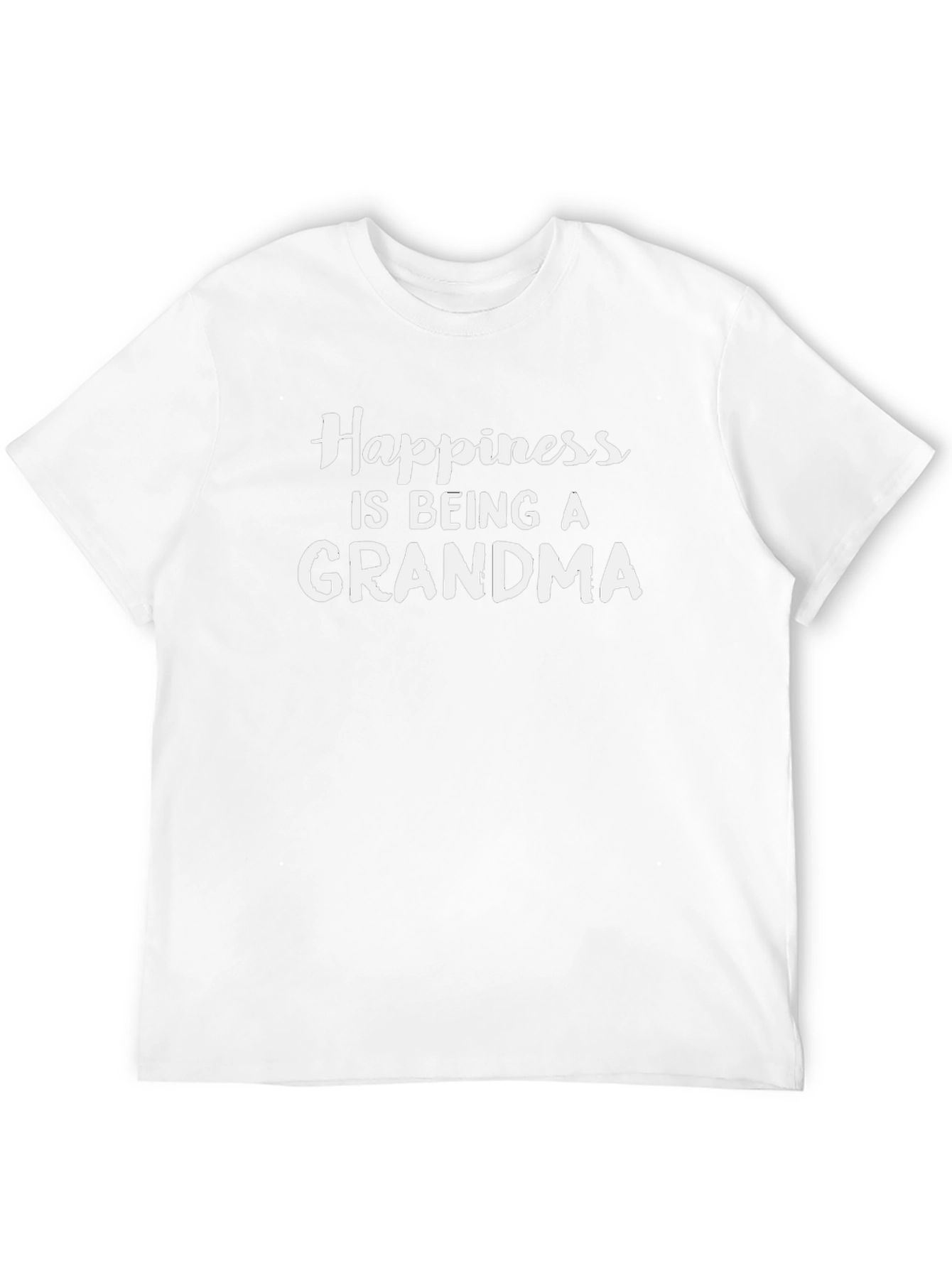 Happiness is Being a Grandma Black T-Shirt