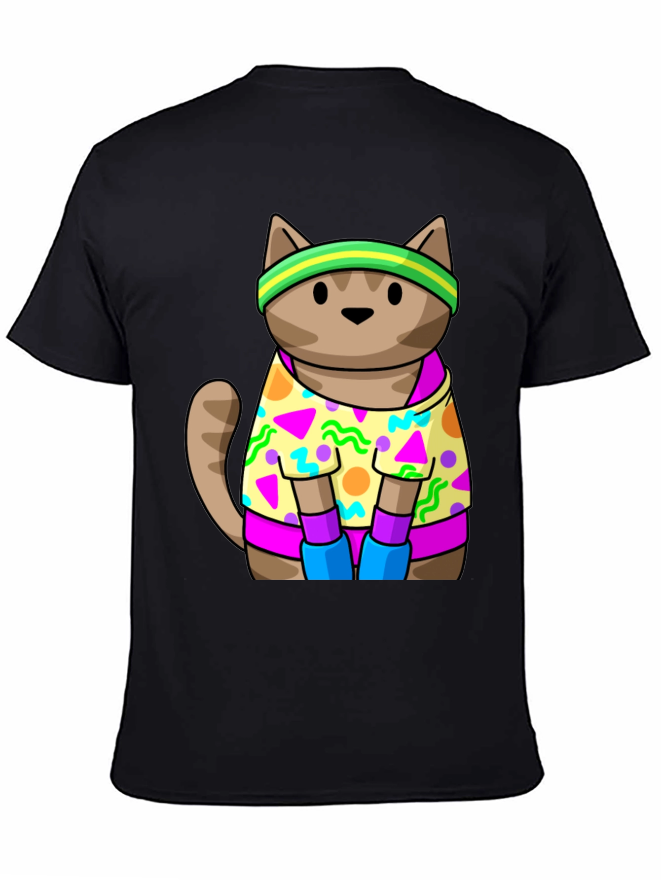 Retro Cat T-Shirt 80s 90s