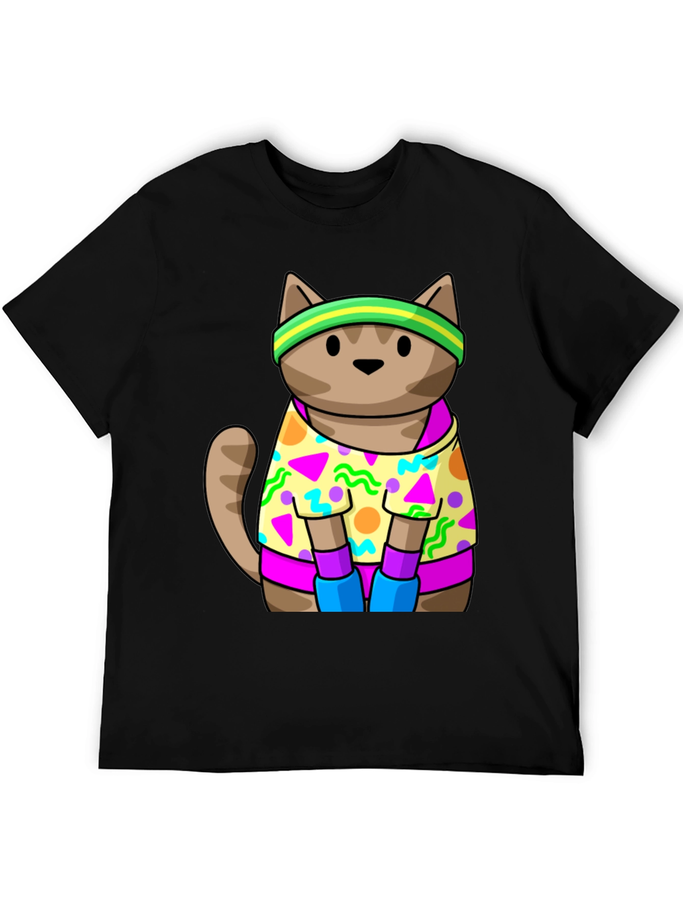 Retro Cat T-Shirt 80s 90s