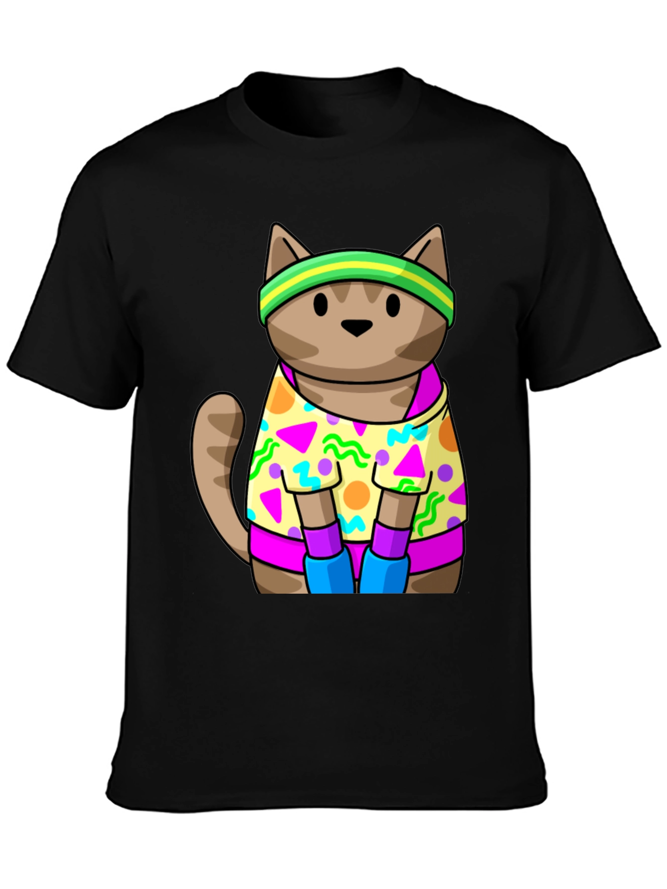 Retro Cat T-Shirt 80s 90s