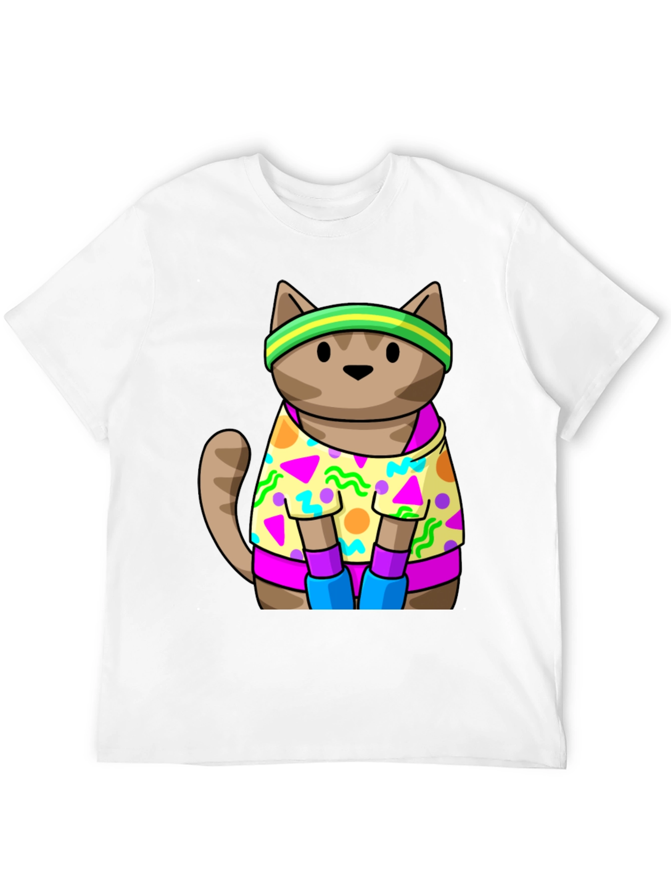 Retro Cat T-Shirt 80s 90s