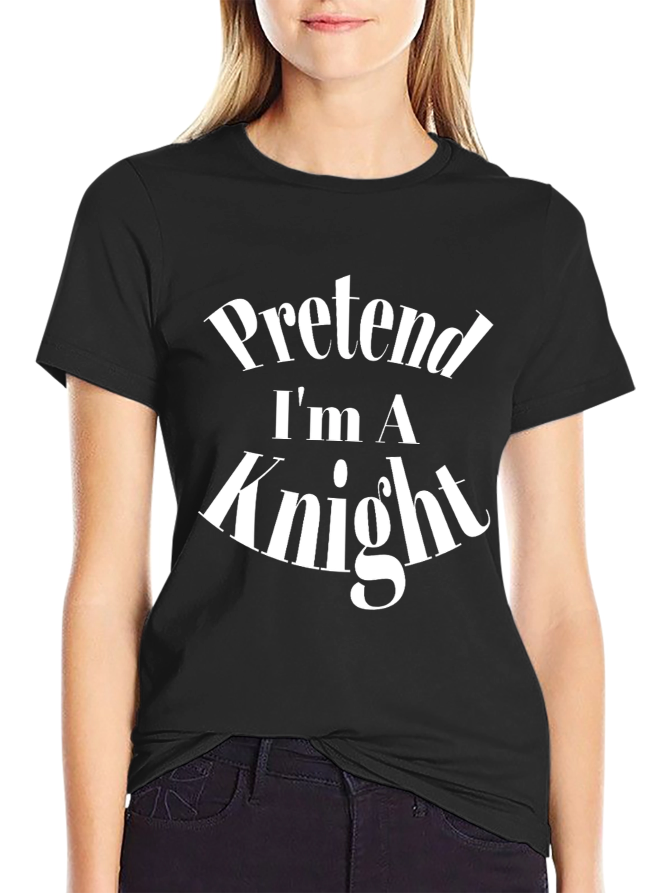 Pretend Im A Knight Funny Costume T-Shirt