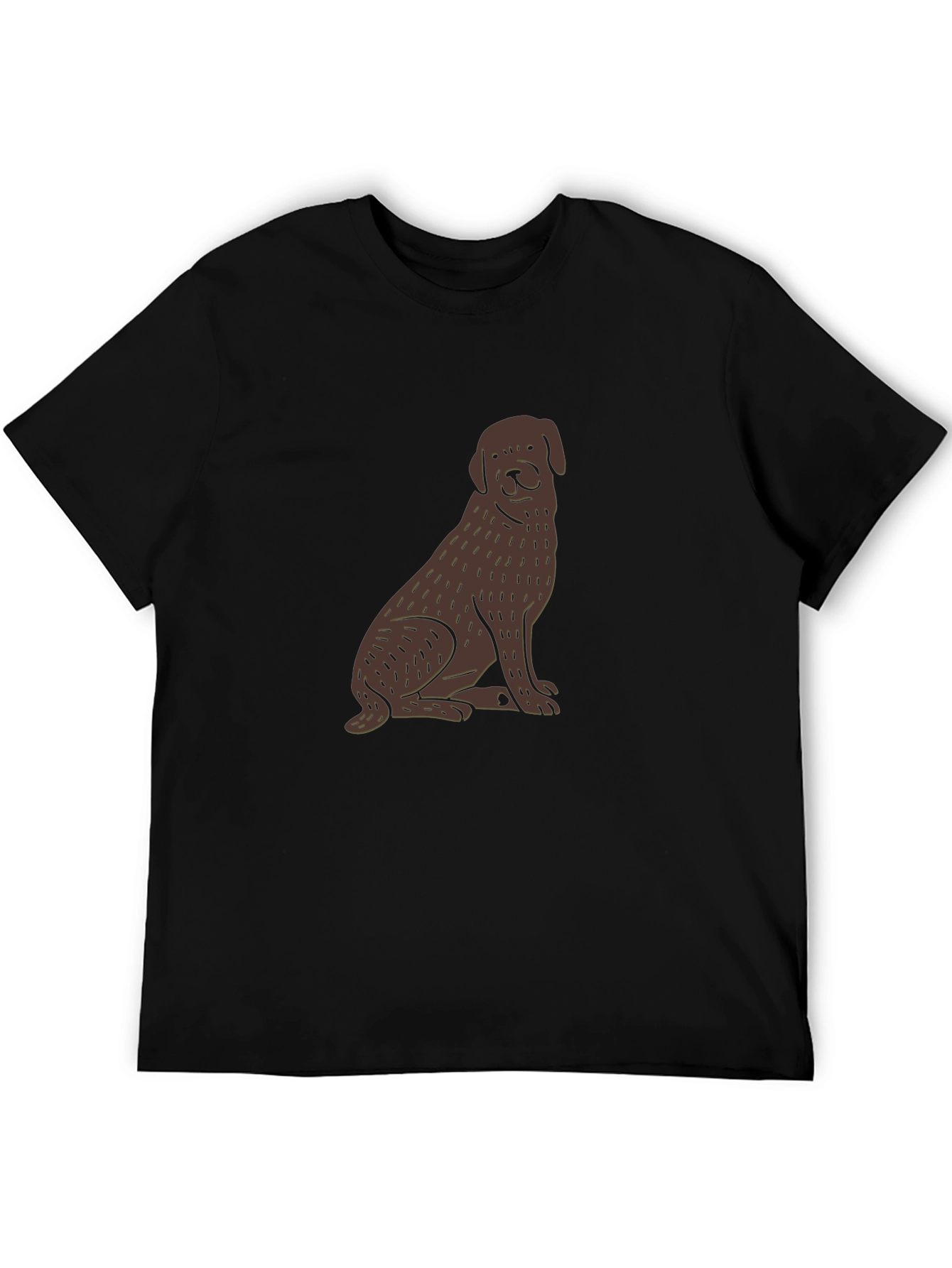 Dog Graphic Black Tee