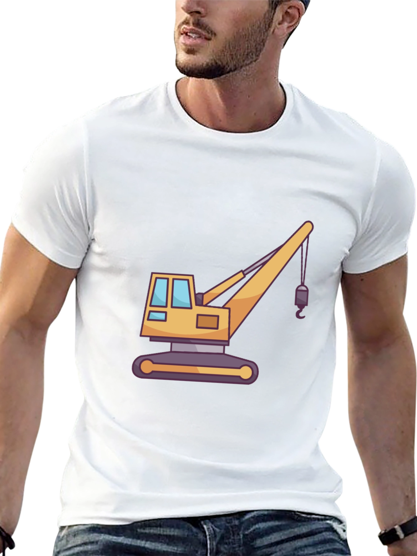 Crane Graphic Tee - Black Short Sleeve Shirt
