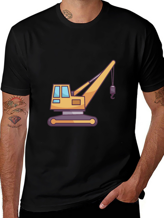 Crane Graphic Tee - Black Short Sleeve Shirt