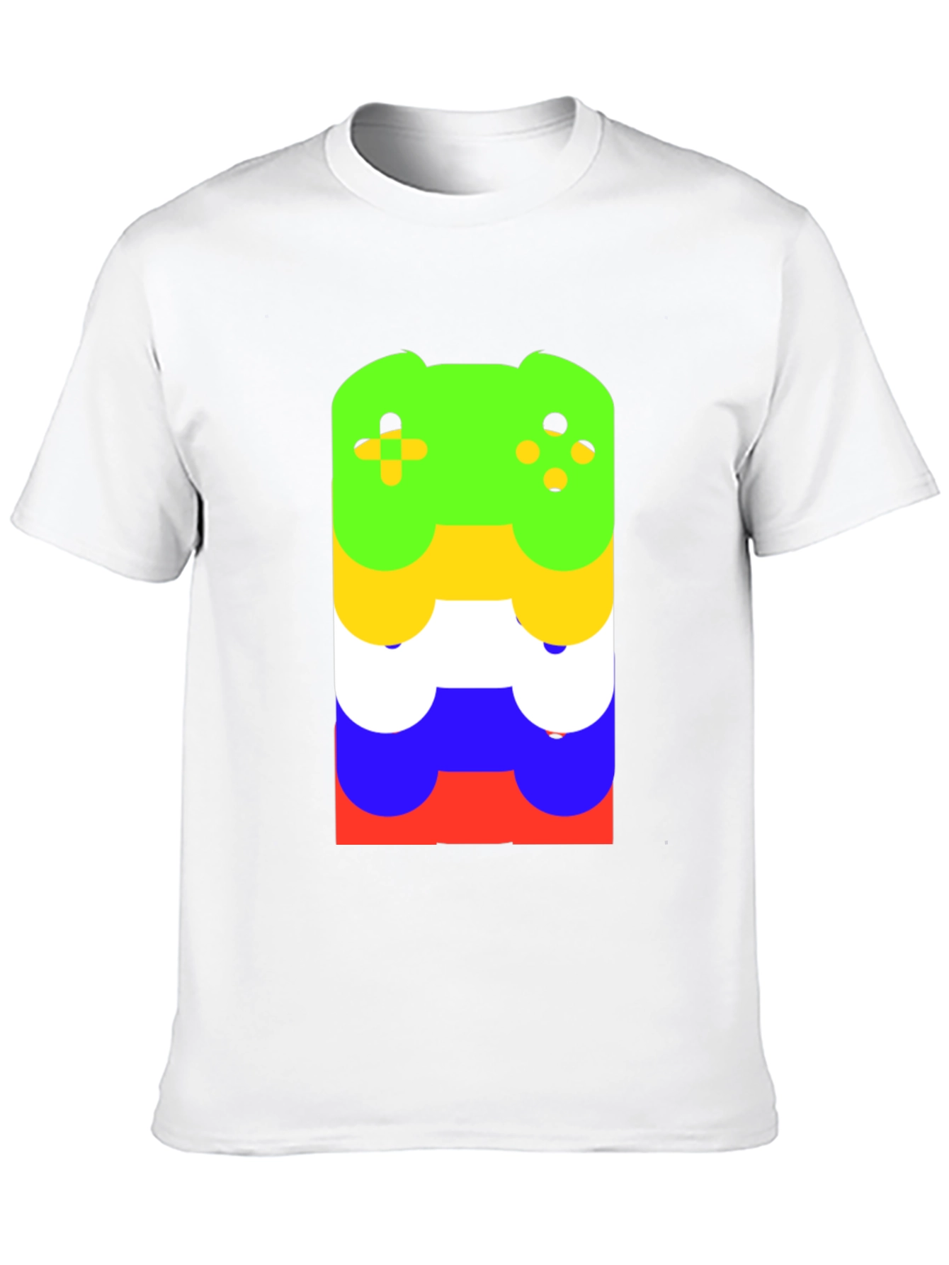 Stacked Controller Graphic Tee - Gamer Style