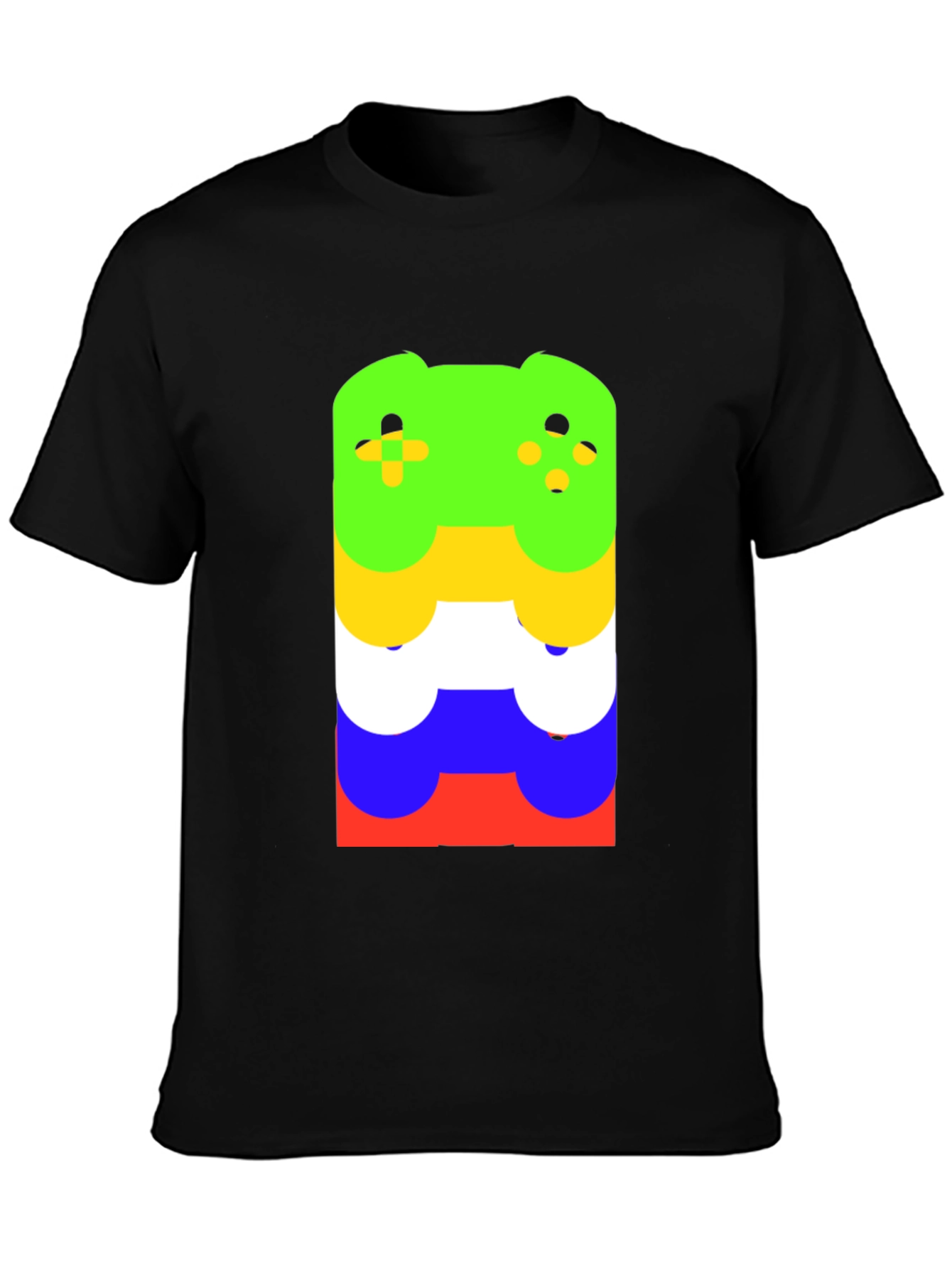Stacked Controller Graphic Tee - Gamer Style