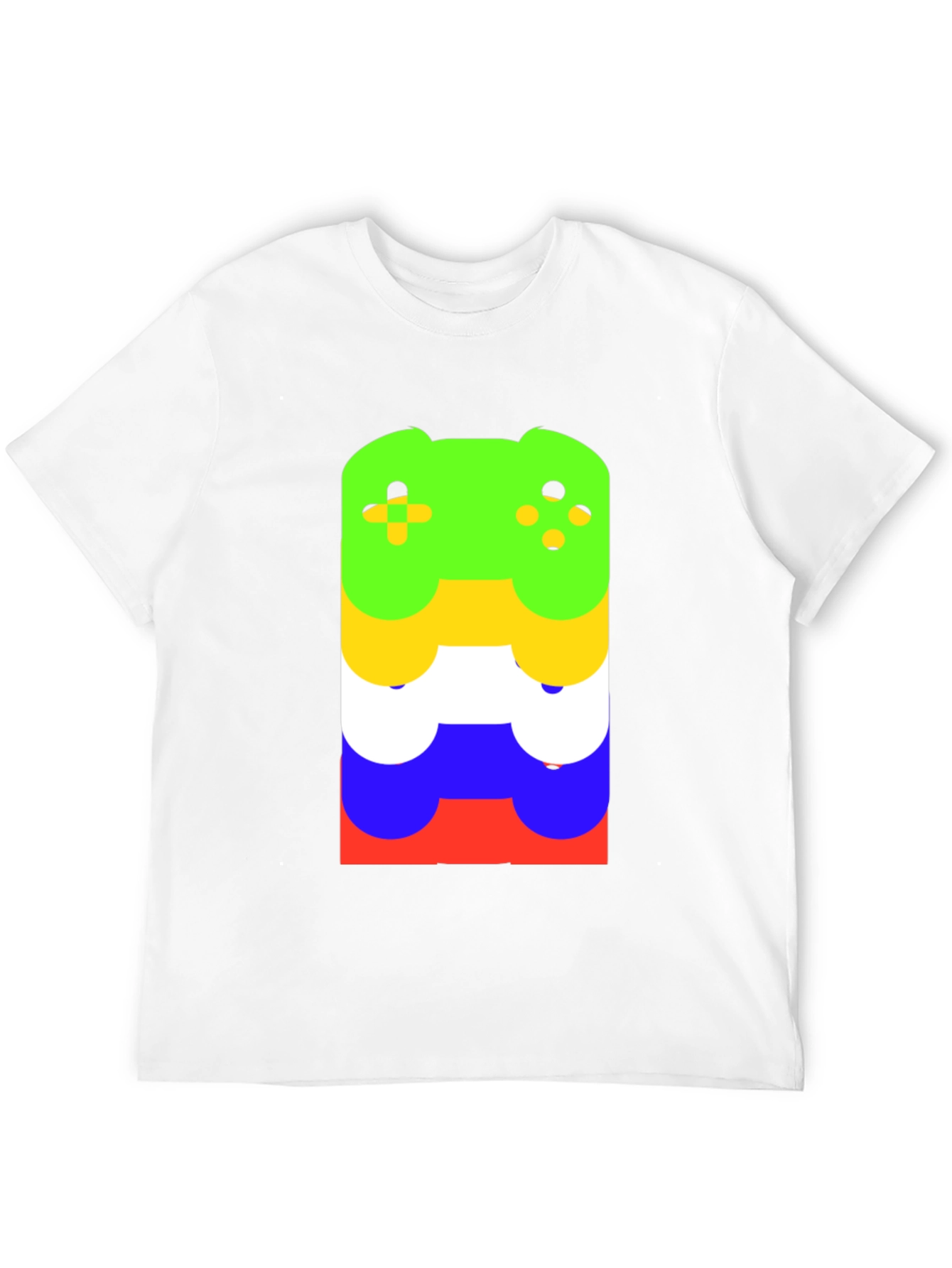Stacked Controller Graphic Tee - Gamer Style
