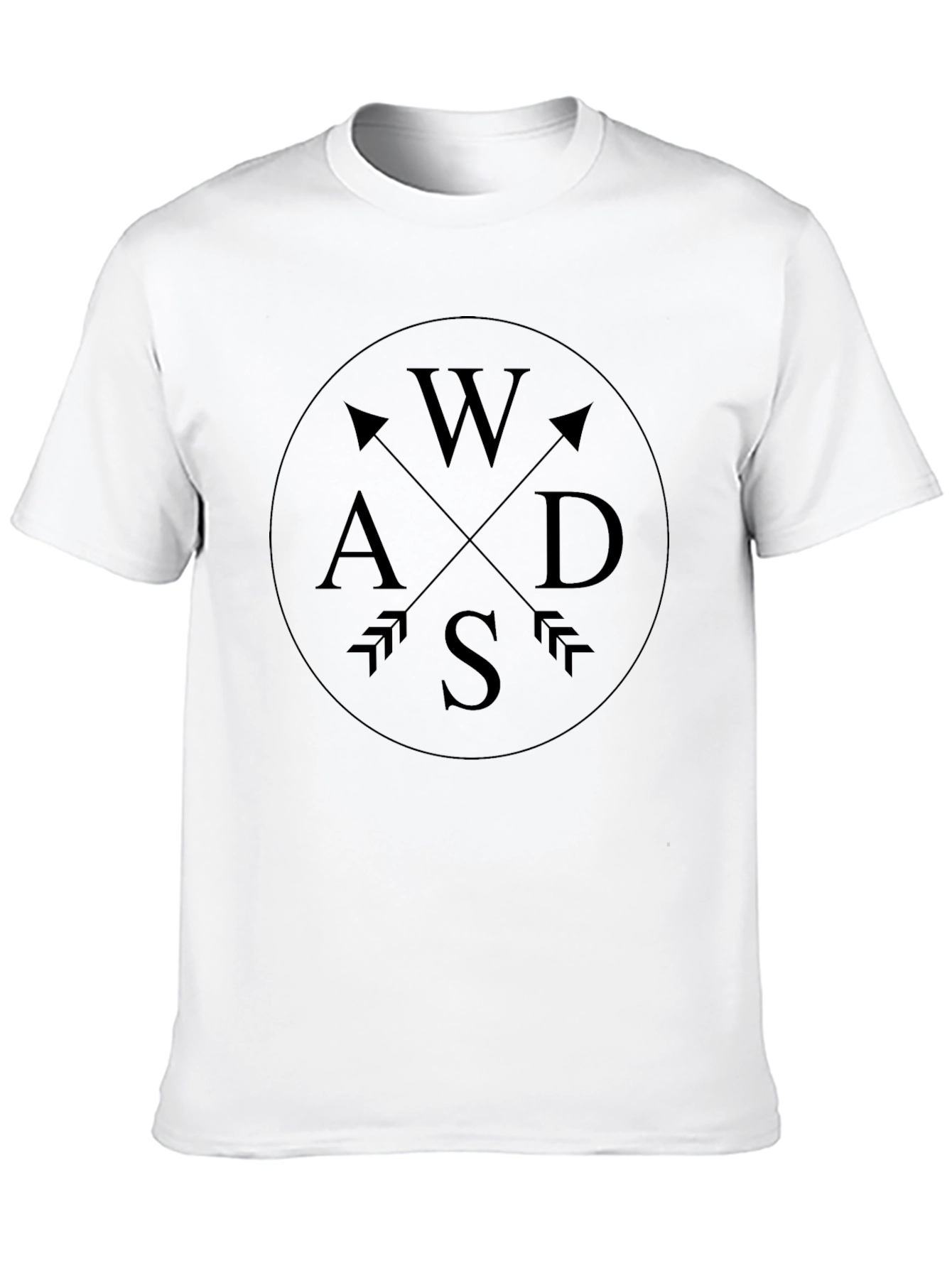 WASD Arrow Graphic Black T-Shirt