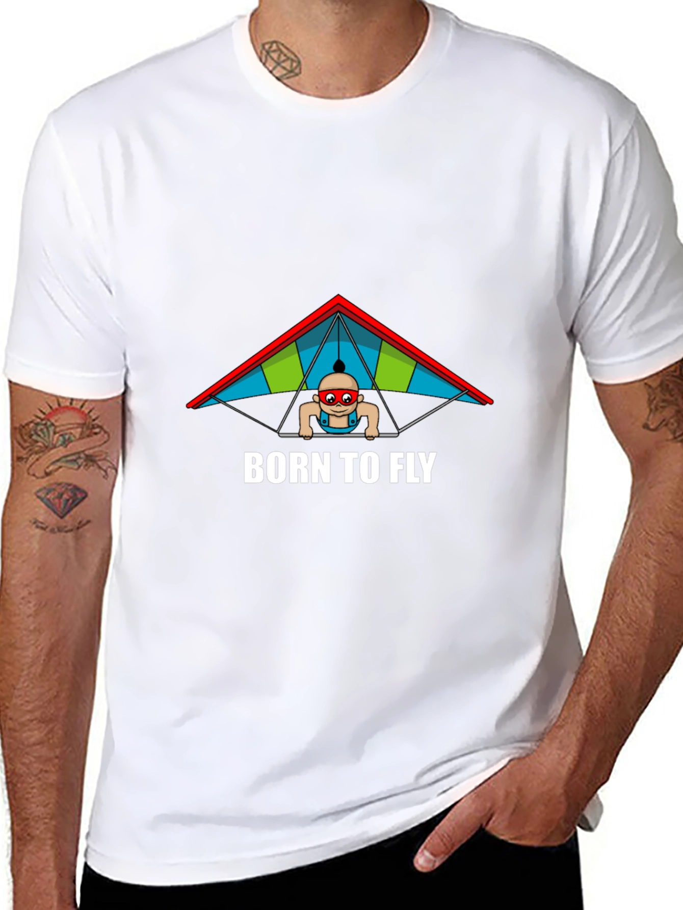 Born To Fly Black T-Shirt