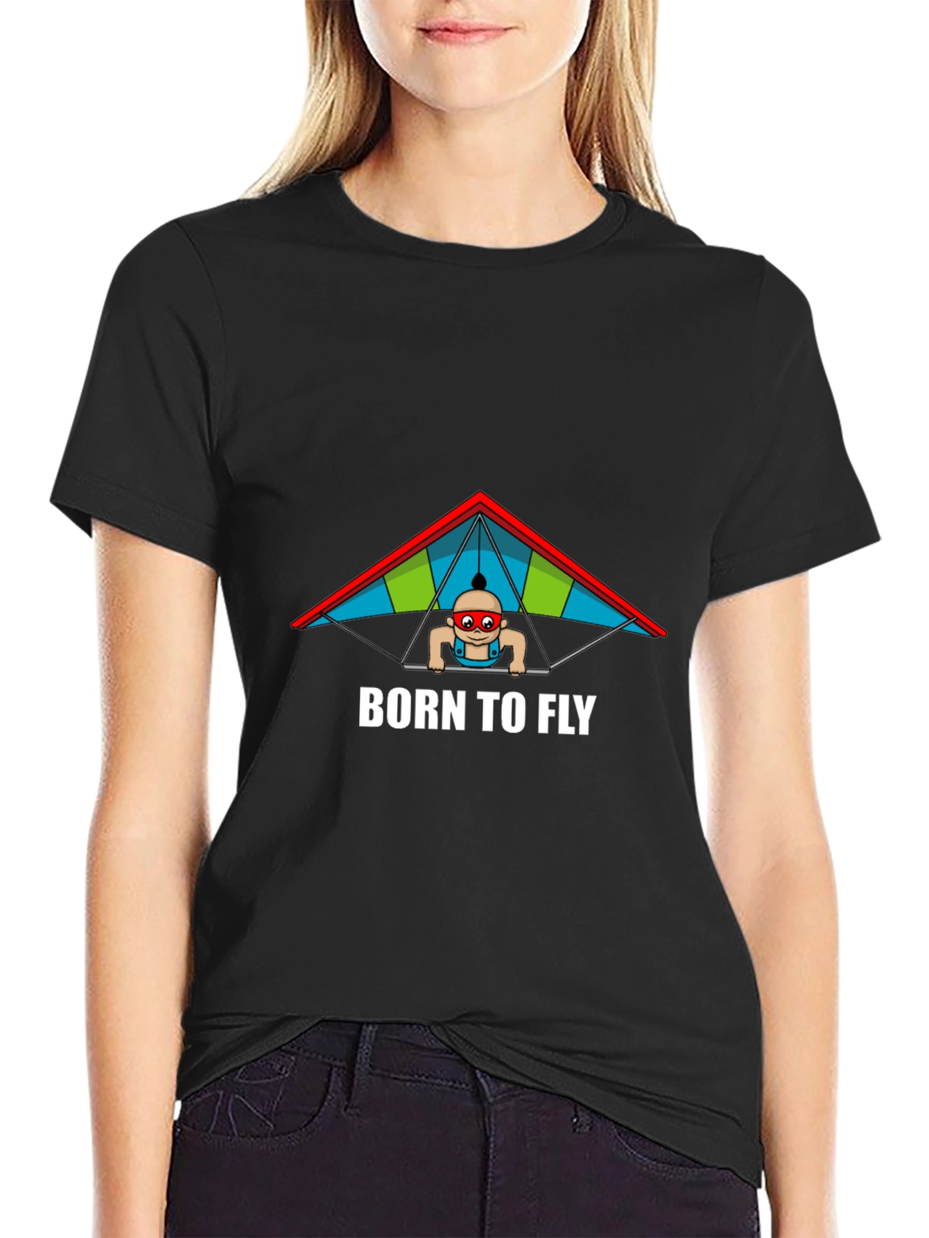 Born To Fly Black T-Shirt