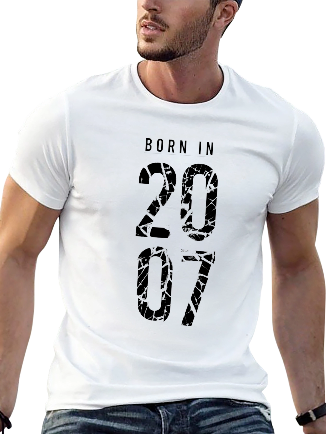Born in 2007 Graphic T-Shirt - Black