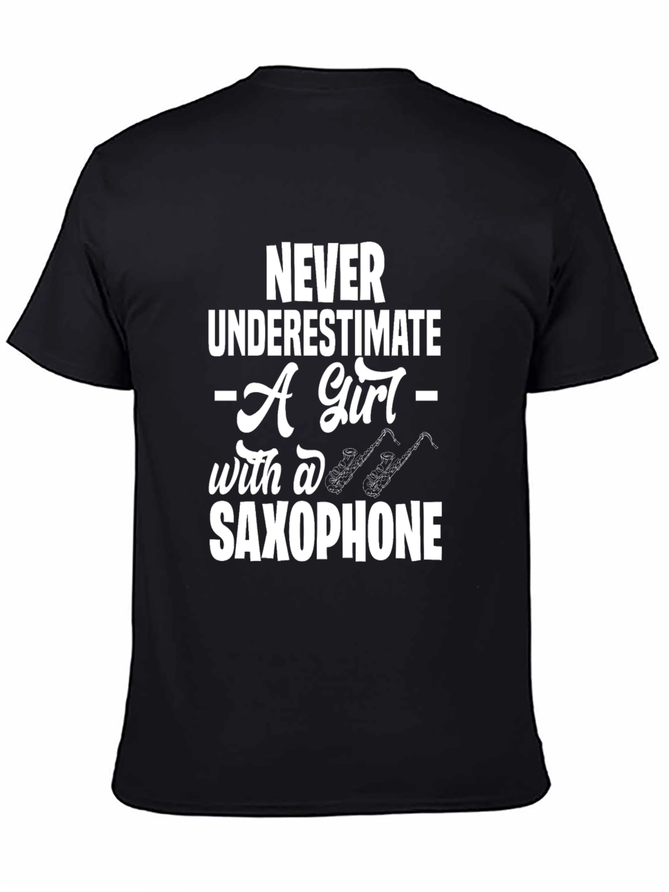 Saxophone Girl T-Shirt - Musician Gift