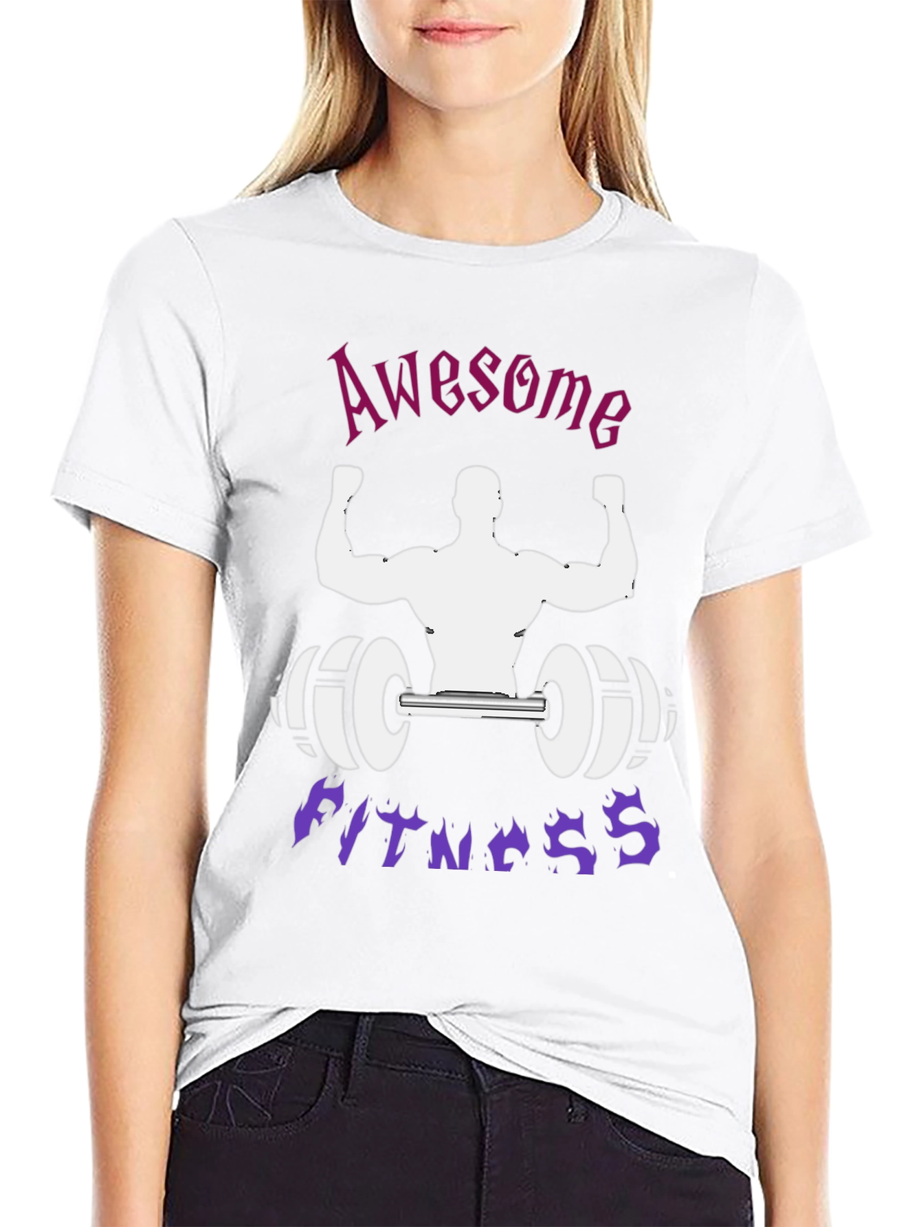 Awesome Fitness Black T-Shirt