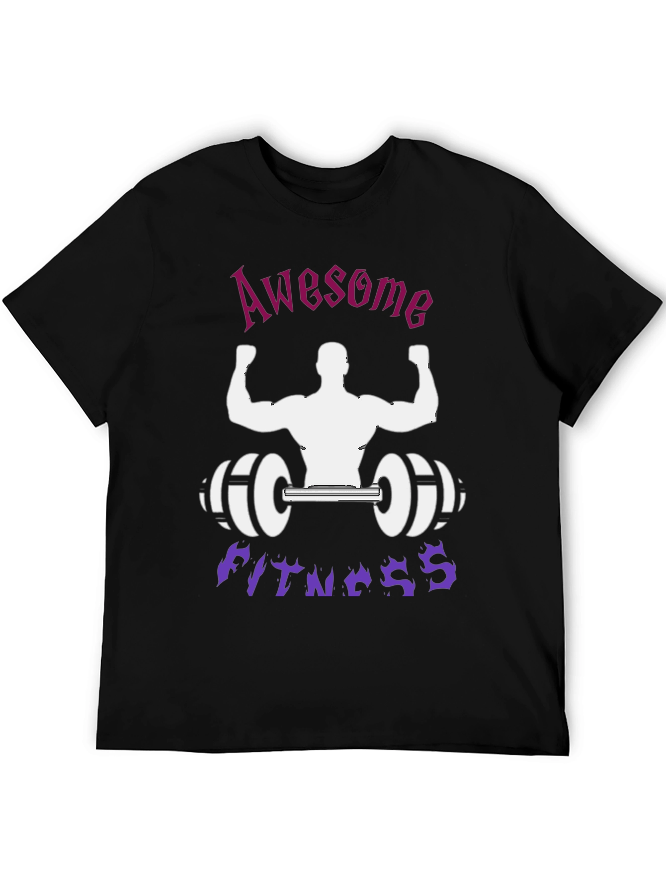 Awesome Fitness Black T-Shirt