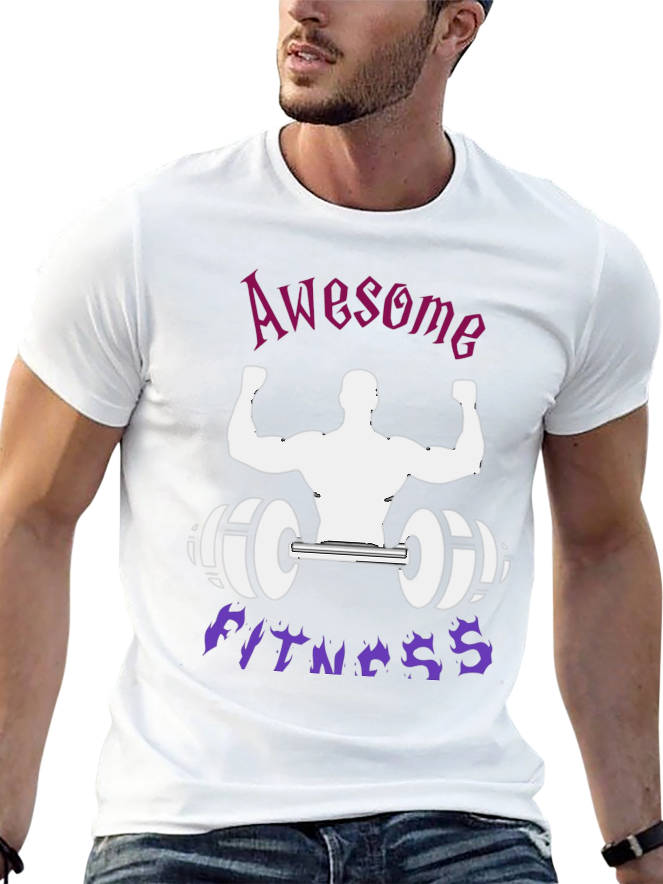 Awesome Fitness Black T-Shirt