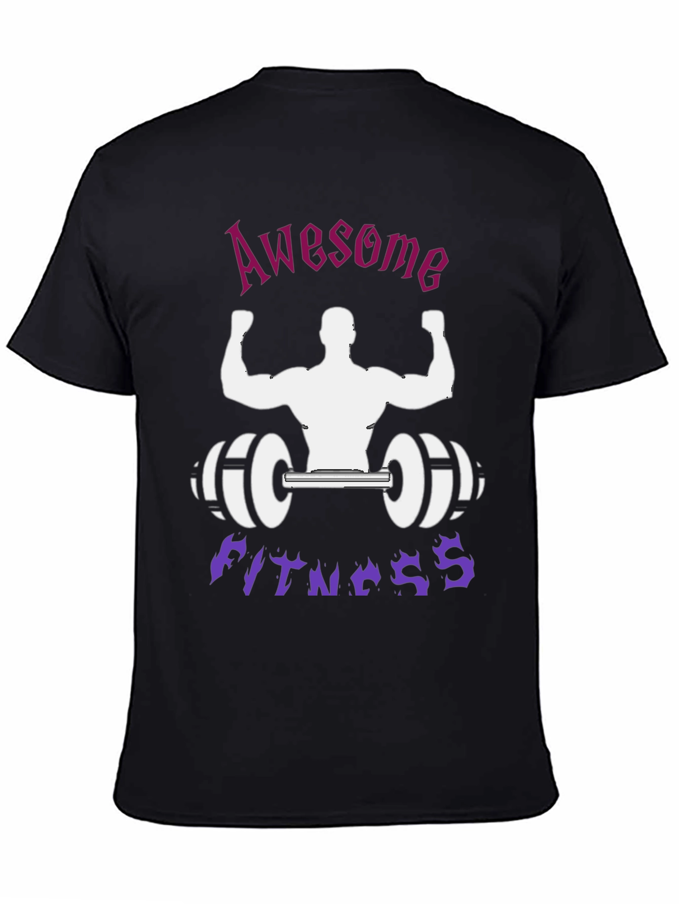 Awesome Fitness Black T-Shirt