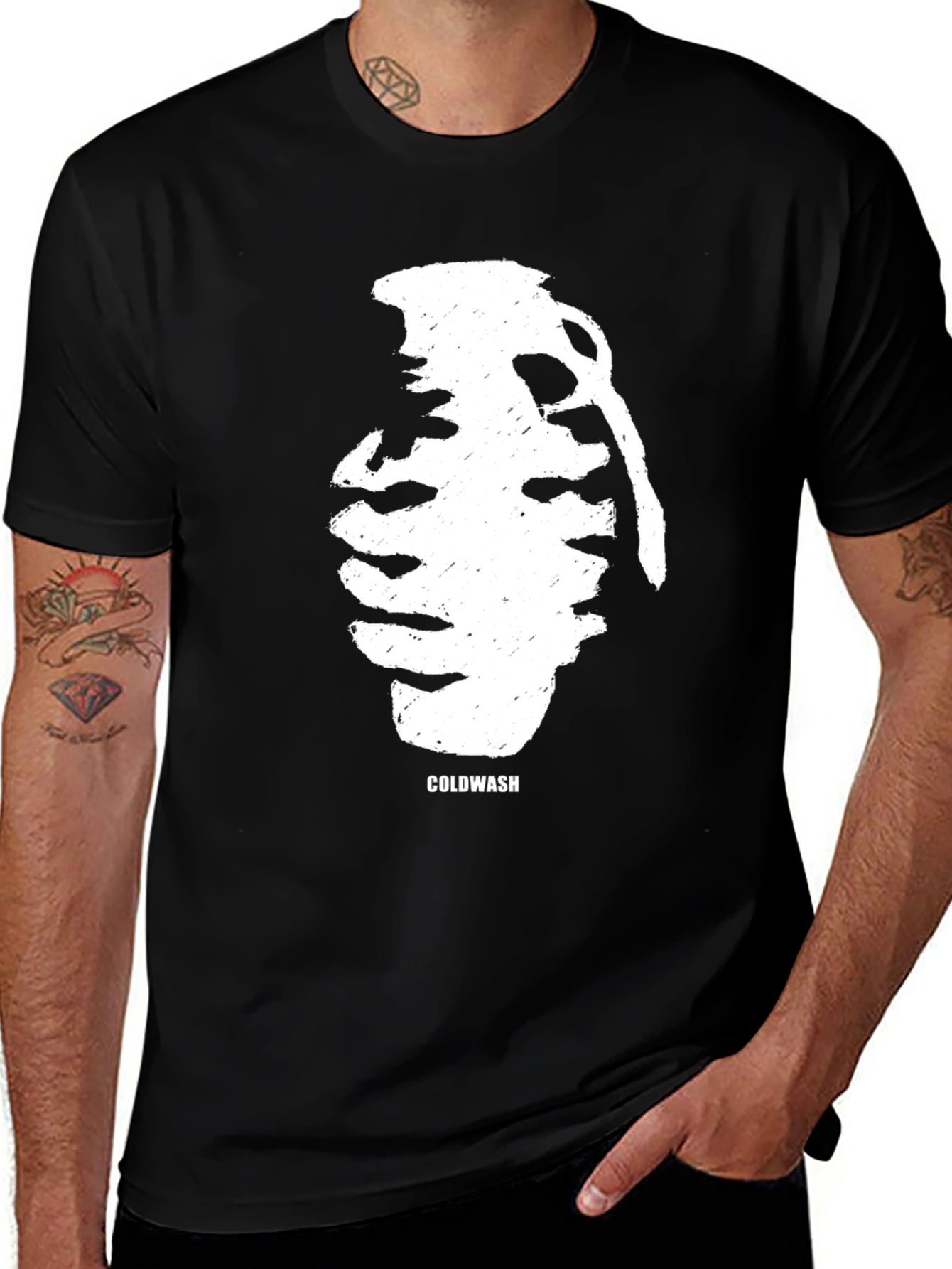 Coldwash Grenade Graphic Black T-Shirt