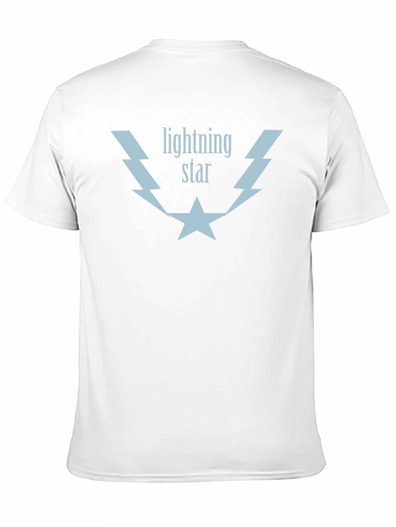 Lightning Star Graphic Tee - Soft Black Cotton T-Shirt