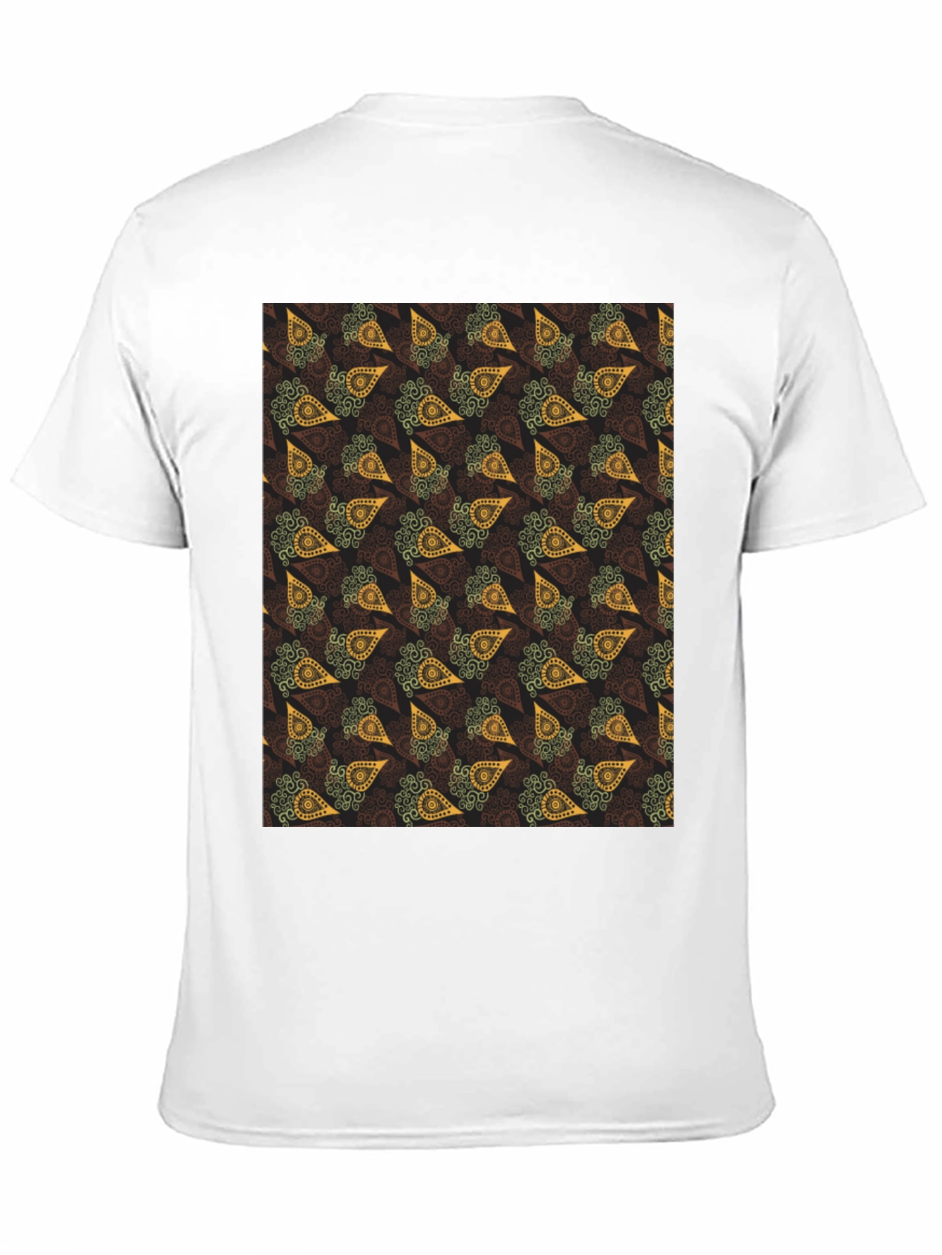 Paisley Print Black T-Shirt