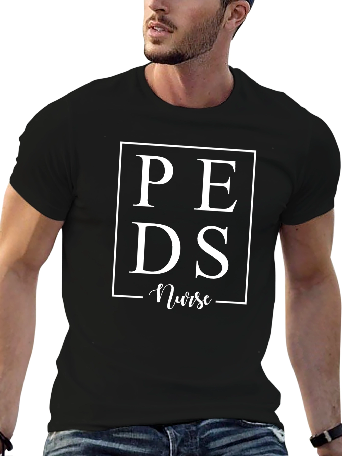 PEDS Nurse Graphic Tee - Black