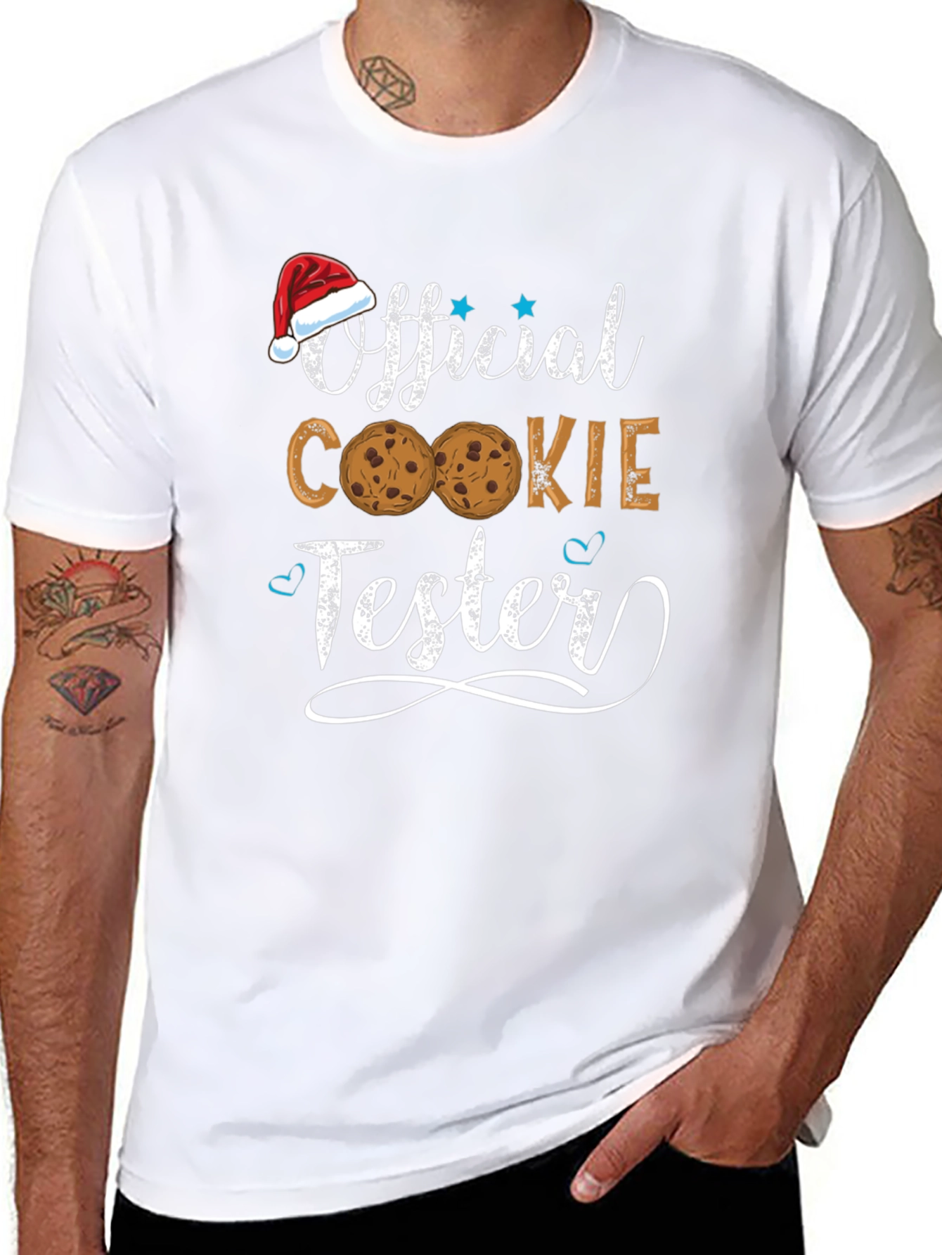 Official Cookie Tester Christmas Graphic T-Shirt