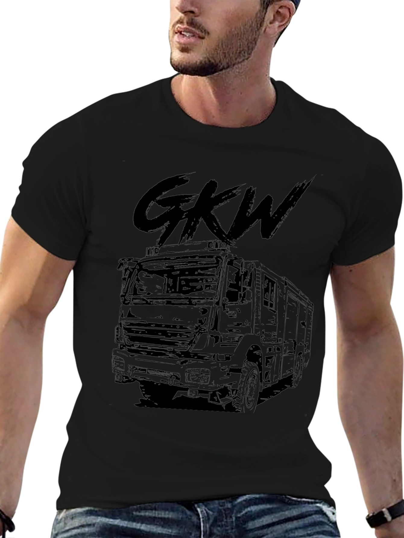 GKW Truck Graphic Tee - Black