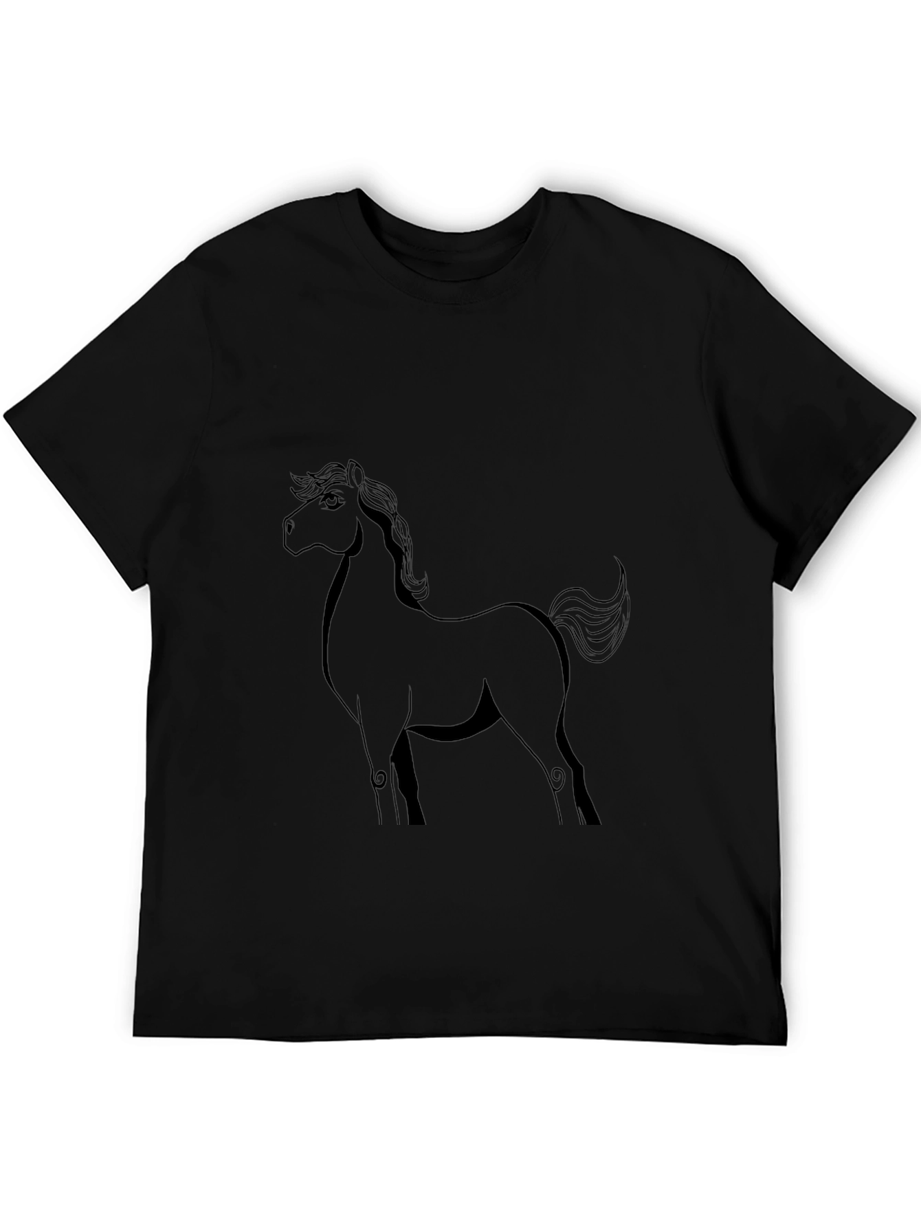 Black Horse Graphic Tee - Unisex