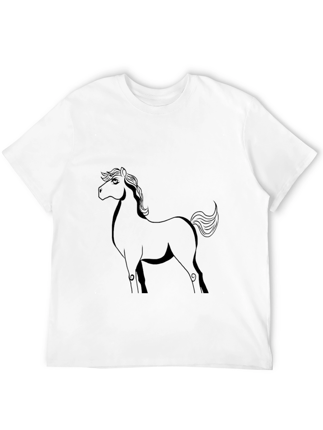 Black Horse Graphic Tee - Unisex