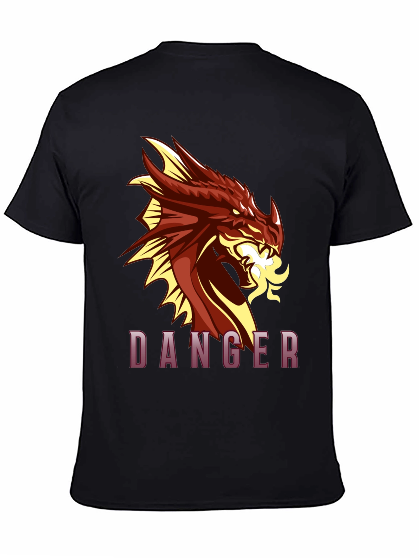 Dragon Danger Black T-Shirt Graphic Tee